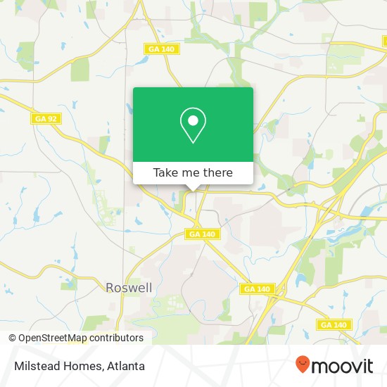 Milstead Homes map