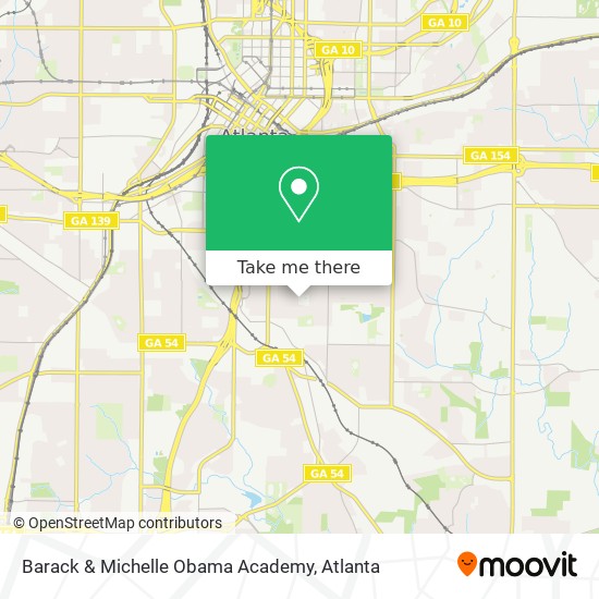 Mapa de Barack & Michelle Obama Academy