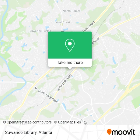 Suwanee Library map