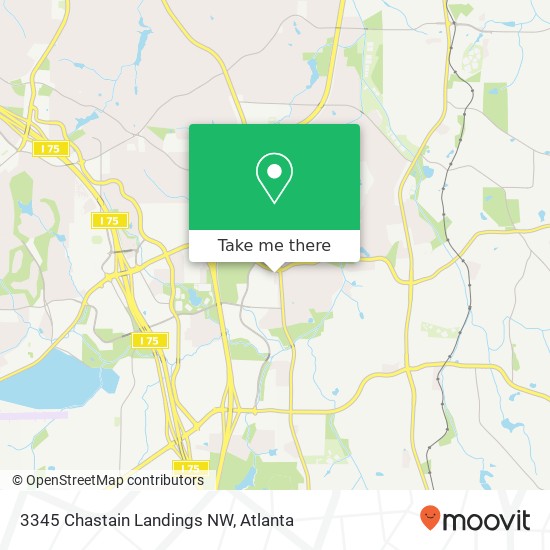 Mapa de 3345 Chastain Landings NW