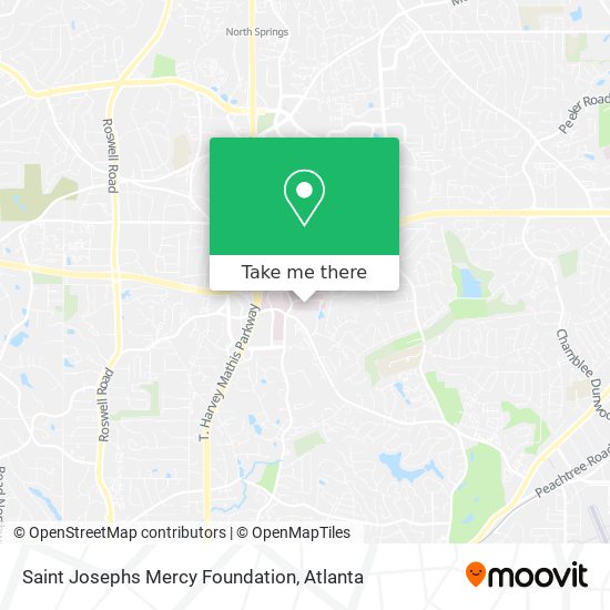 Saint Josephs Mercy Foundation map
