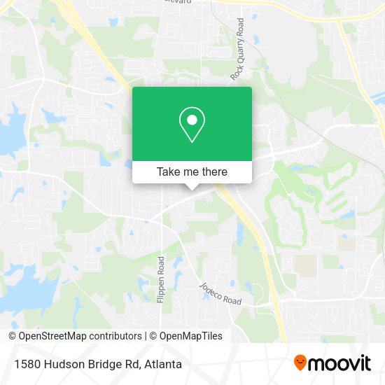 Mapa de 1580 Hudson Bridge Rd
