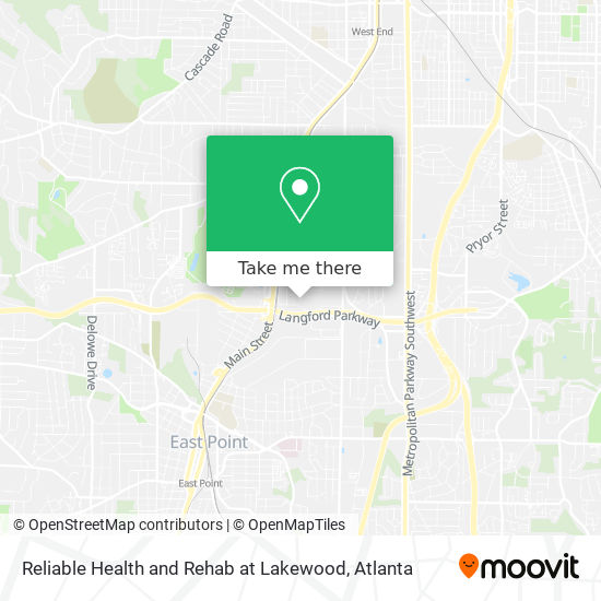 Mapa de Reliable Health and Rehab at Lakewood