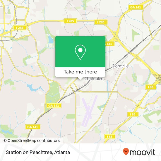 Mapa de Station on Peachtree