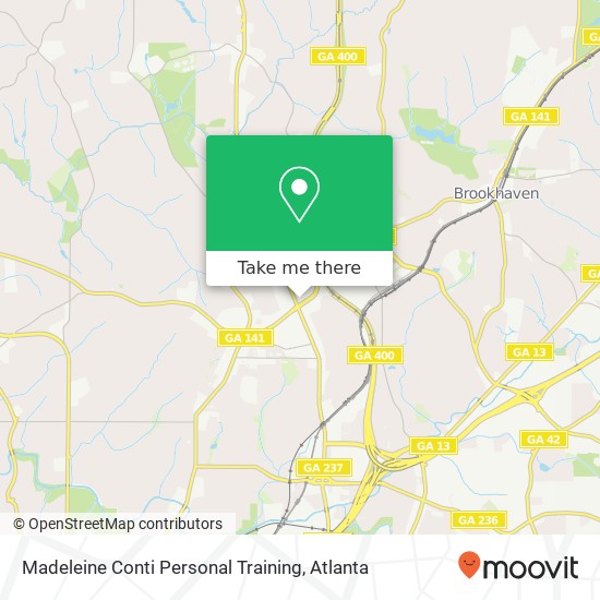 Madeleine Conti Personal Training map