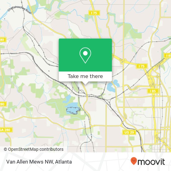 Van Allen Mews NW map