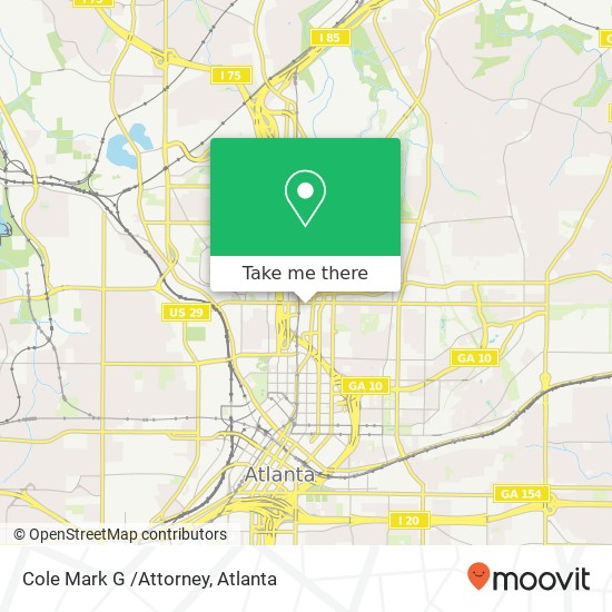 Mapa de Cole Mark G /Attorney