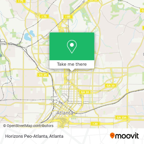 Horizons Peo-Atlanta map