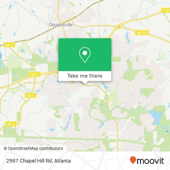 Mapa de 2987 Chapel Hill Rd