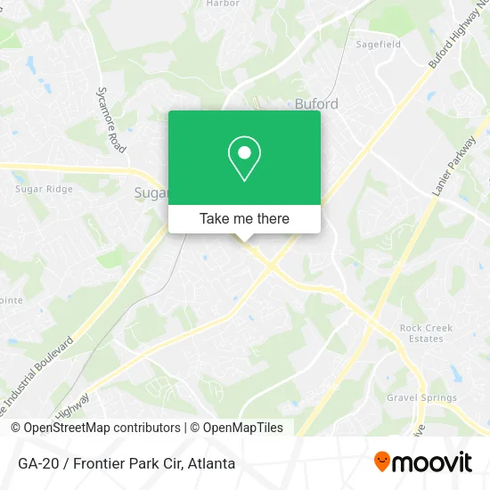 Mapa de GA-20 / Frontier Park Cir
