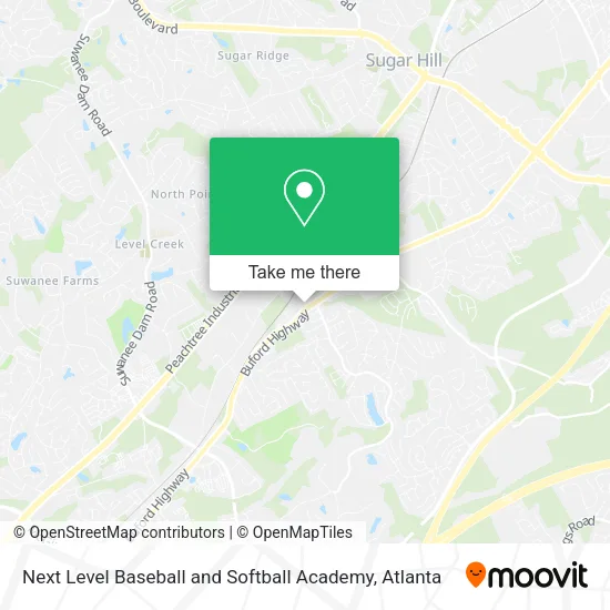 Mapa de Next Level Baseball and Softball Academy