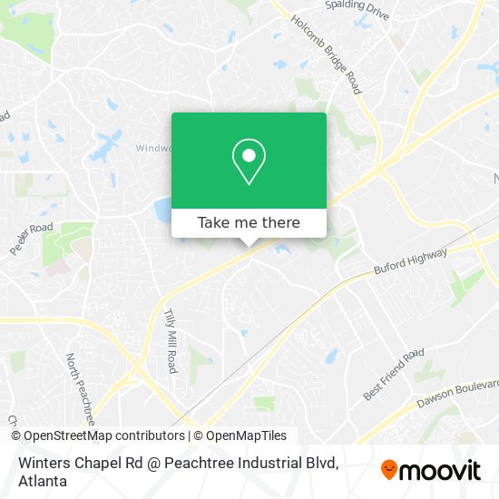 Mapa de Winters Chapel Rd @ Peachtree Industrial Blvd