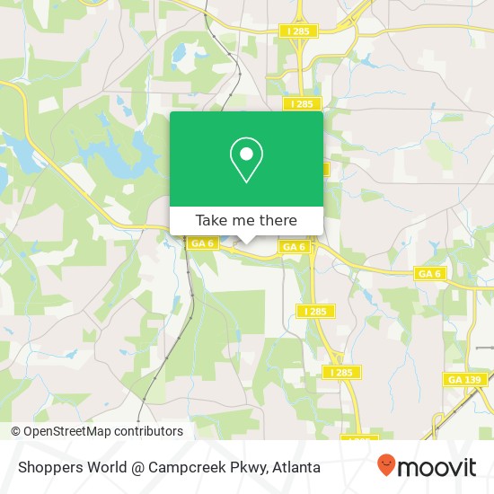 Shoppers World @ Campcreek Pkwy map