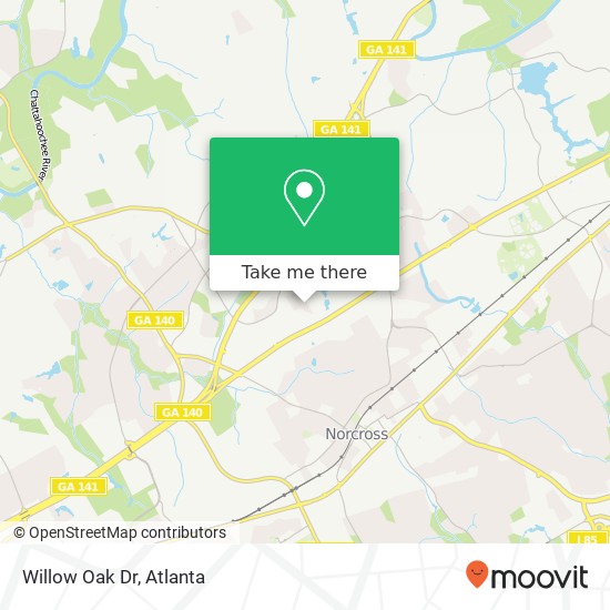 Mapa de Willow Oak Dr