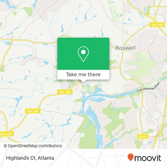 Mapa de Highlands Ct