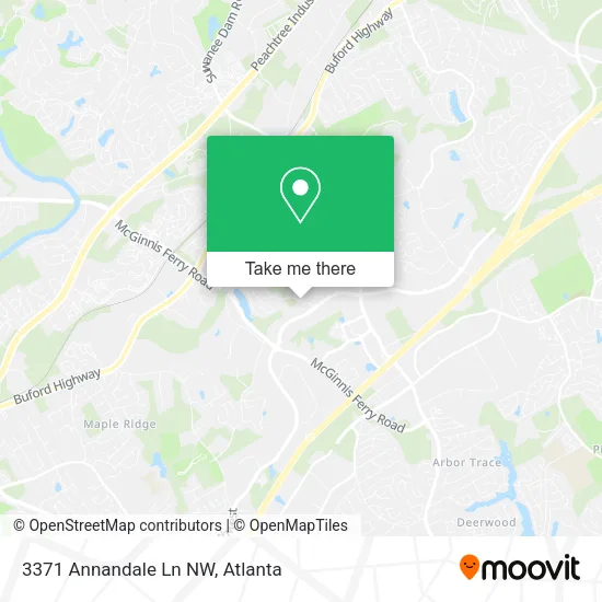 3371 Annandale Ln NW map