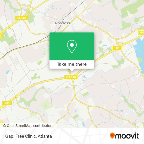 Gapi Free Clinic map