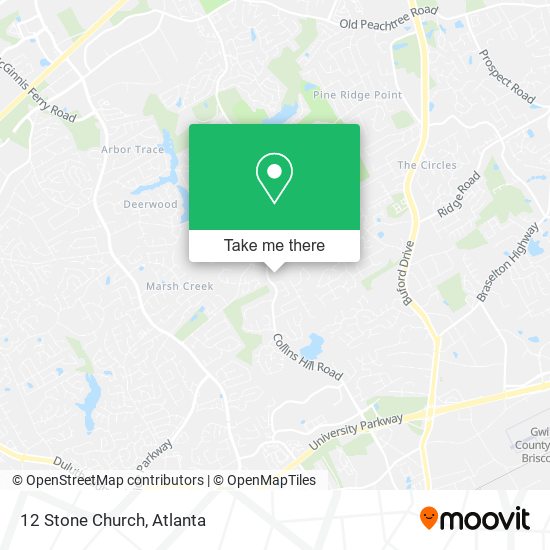 Mapa de 12 Stone Church