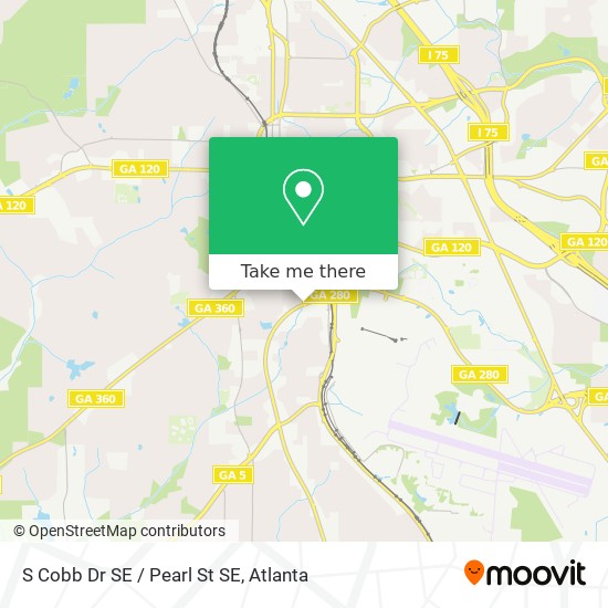 Mapa de S Cobb Dr SE / Pearl St SE