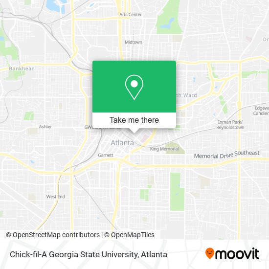 Mapa de Chick-fil-A Georgia State University