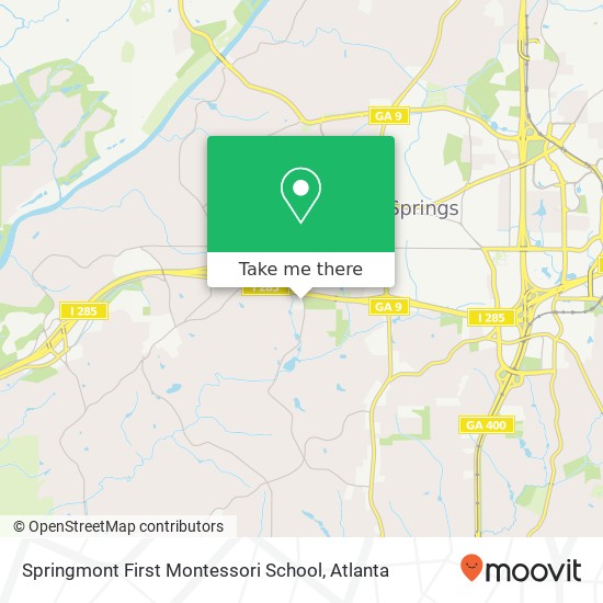 Mapa de Springmont First Montessori School