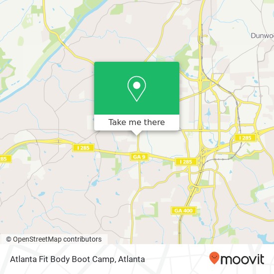 Mapa de Atlanta Fit Body Boot Camp