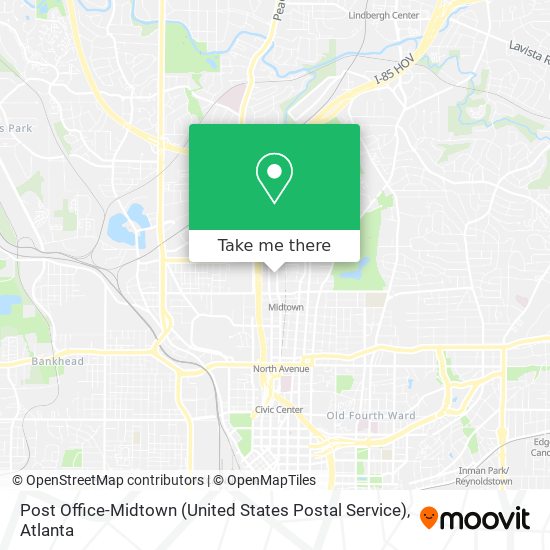 Post Office-Midtown (United States Postal Service) map