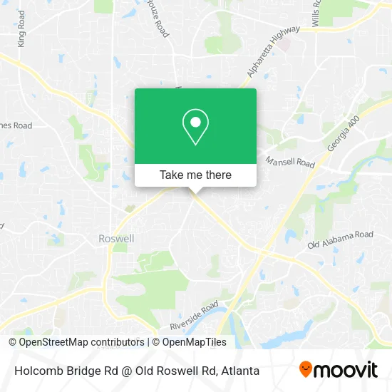 Mapa de Holcomb Bridge Rd @ Old Roswell Rd