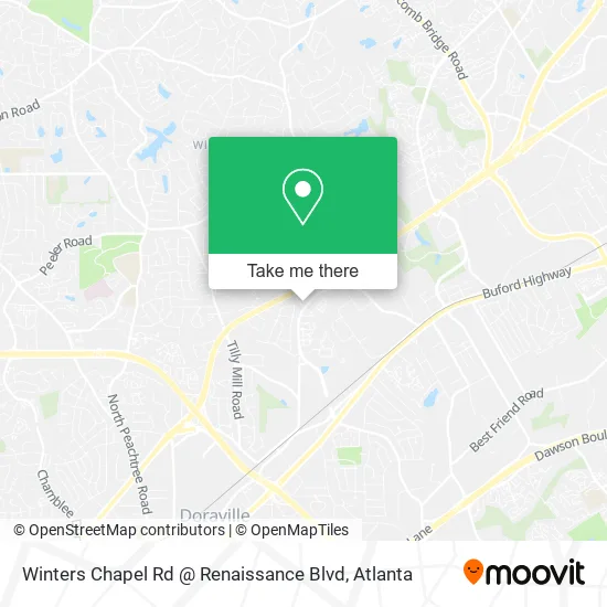 Winters Chapel Rd @ Renaissance Blvd map