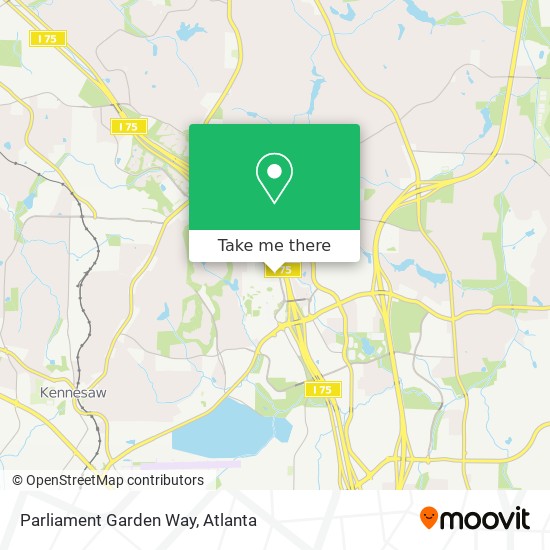 Parliament Garden Way map