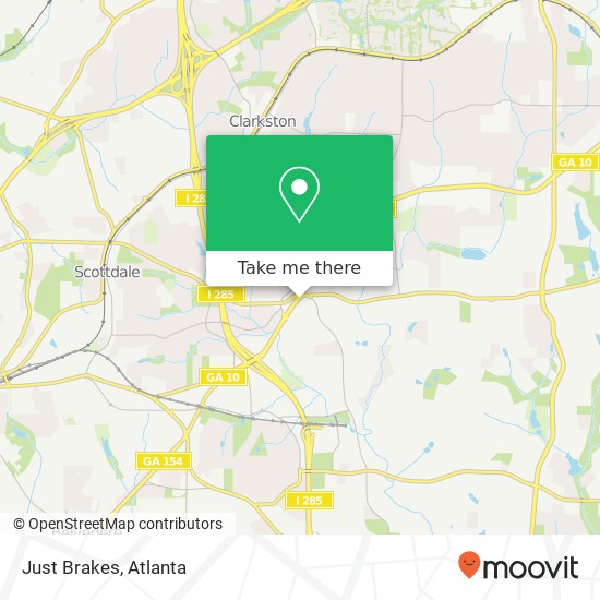 Just Brakes map