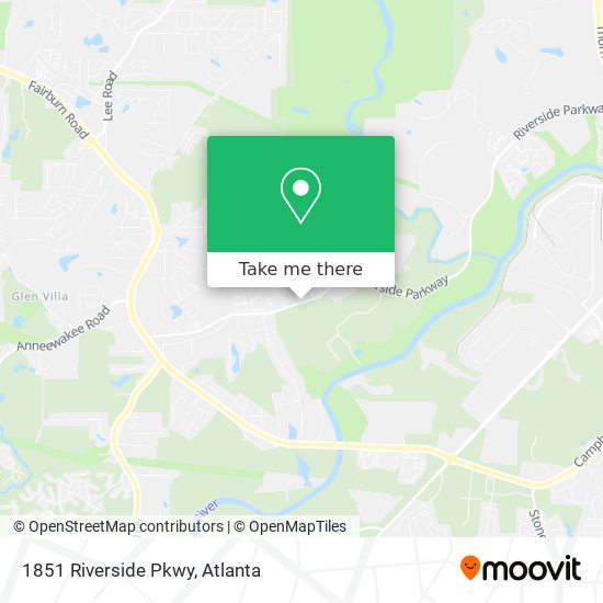 Mapa de 1851 Riverside Pkwy