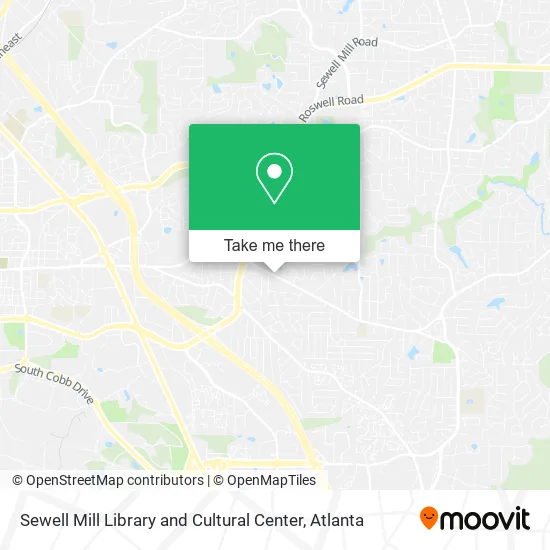 Sewell Mill Library and Cultural Center map