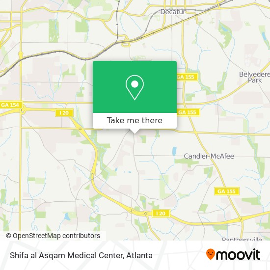 Mapa de Shifa al Asqam Medical Center