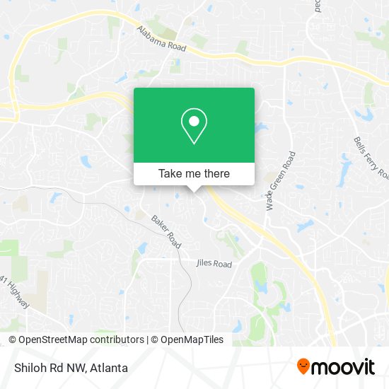 Shiloh Rd NW map