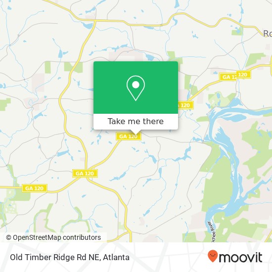 Old Timber Ridge Rd NE map