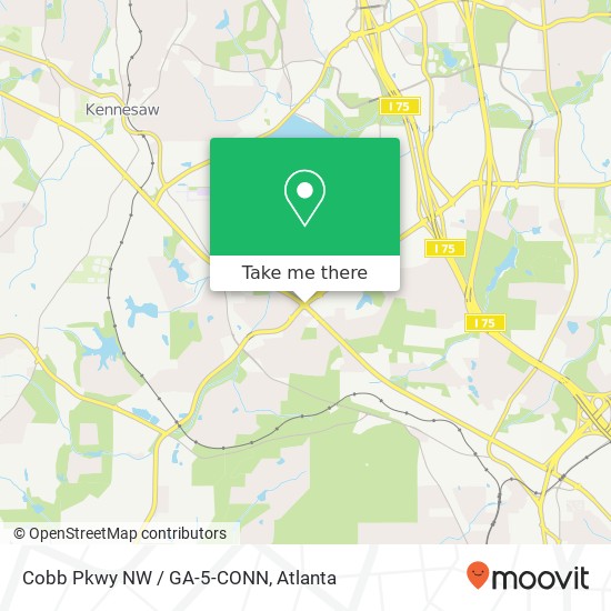 Cobb Pkwy NW / GA-5-CONN map