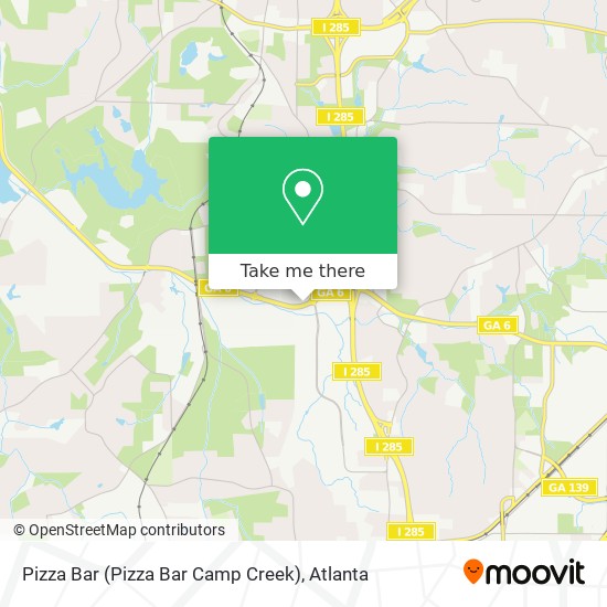 Pizza Bar (Pizza Bar Camp Creek) map