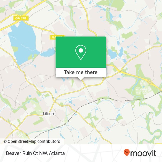 Mapa de Beaver Ruin Ct NW