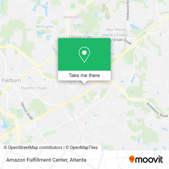 Mapa de Amazon Fulfillment Center