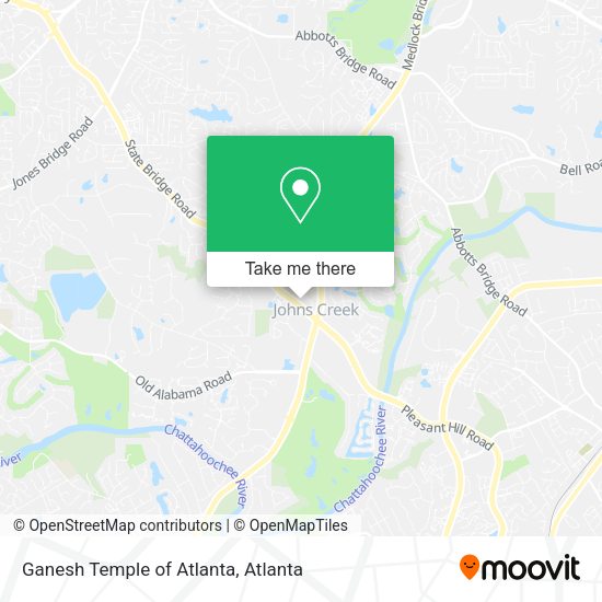 Mapa de Ganesh Temple of Atlanta