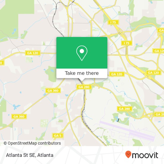 Atlanta St SE map