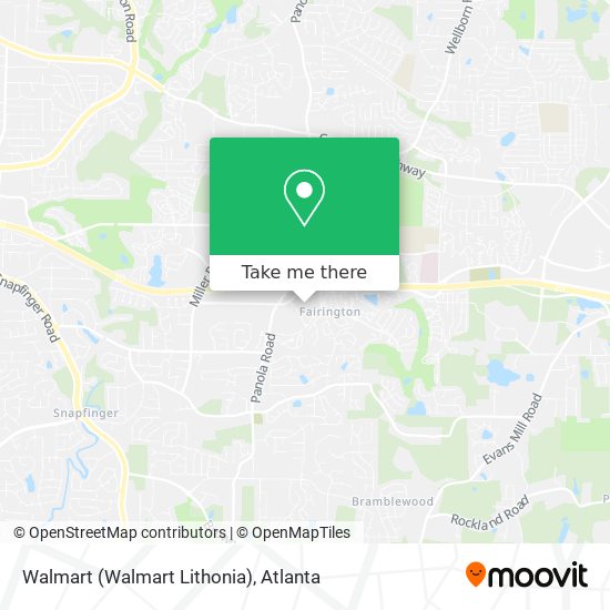 Mapa de Walmart (Walmart Lithonia)