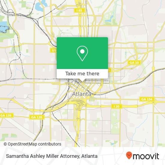 Mapa de Samantha Ashley Miller Attorney