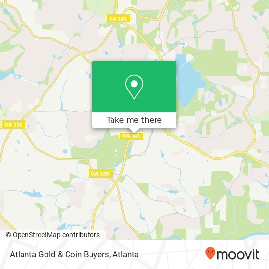 Atlanta Gold & Coin Buyers map