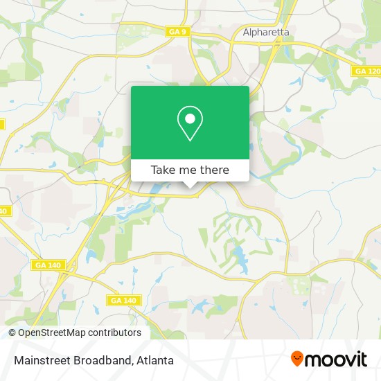 Mainstreet Broadband map