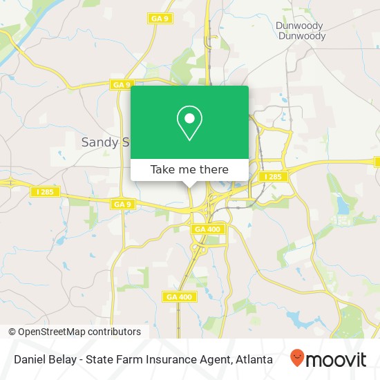 Mapa de Daniel Belay - State Farm Insurance Agent