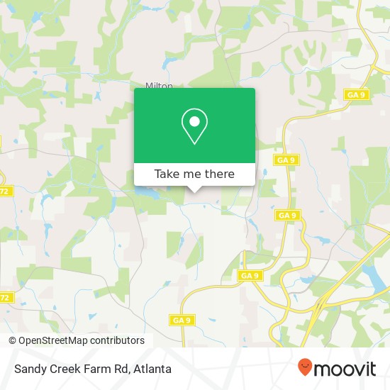 Mapa de Sandy Creek Farm Rd