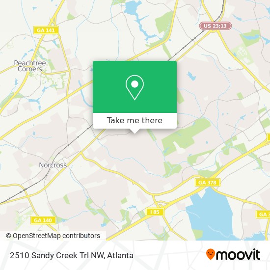 Mapa de 2510 Sandy Creek Trl NW