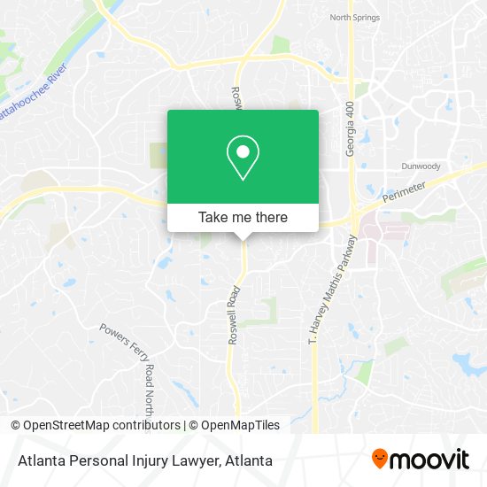 Mapa de Atlanta Personal Injury Lawyer